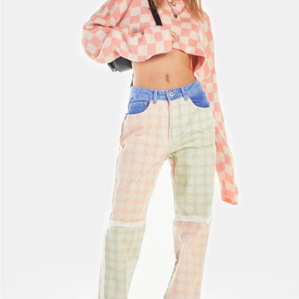 SOLD • The Ragged Priest Pitch Patchwork Jeans